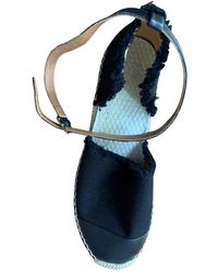 Sandro Leinen Espadrilles - Schwarz