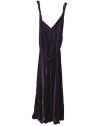 Maje Purple Synthetic Dress