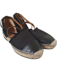 Sandro Leinen mokassins - Schwarz