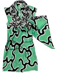 Diane von Furstenberg Seide Midi kleid - Grün