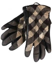 Burberry Leather Gloves - Multicolour
