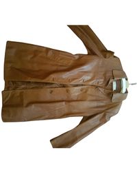 Max Mara Leather Coat - Multicolour