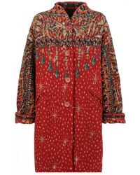 Missoni Wool Cardi Coat Lyst