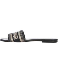 Dior Dway Blue Cloth Sandals