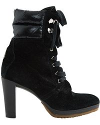 Moncler Bottes en Suede Noir