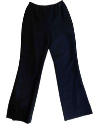 Chanel Pantaloni tailleur in Lana - Nero