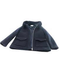 Sandro Black Wool Coats