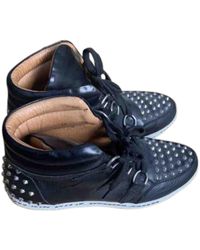 Sandro Albatorock Black Leather Trainers - Multicolour