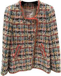 Chanel Chaqueta en tweed multicolor