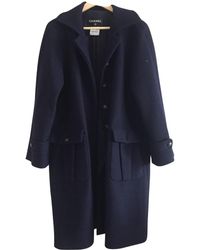 Chanel Wolle Mäntel - Blau
