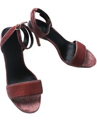 Sandro Samt Sandalen - Pink