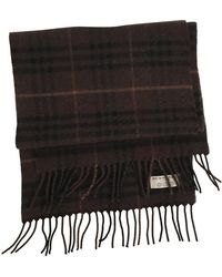 Burberry Pañuelos. Bufandas en lana marrón