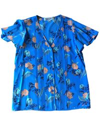 Diane von Furstenberg Seide Bluse - Blau