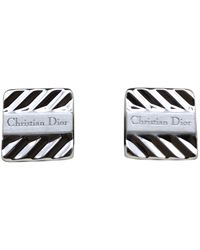 Dior Boutons de manchette en Métal Argenté - Métallisé