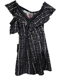 Self-Portrait Mini Kleid - Grau