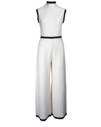 chanel white jumpsuit