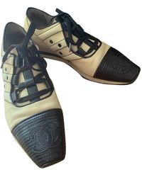 Chanel Derbis de Cuero - Neutro