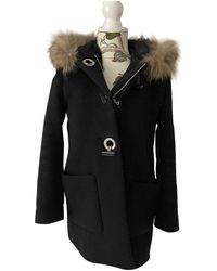 Sandro Fall Winter 2018 Black Cashmere Coats