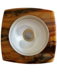 Max Mara Camel Plastic Bracelet - Natural