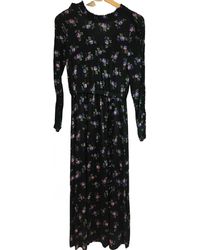 Sandro Fall Winter 2019 Maxi kleid - Schwarz