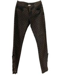 Chanel Vaquero pitillo - Marrón