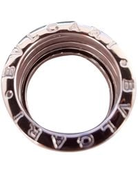 BVLGARI B.zero1 Grey White Gold Ring - Gray