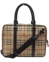 Burberry Leinen Handtaschen - Natur