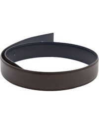 Hermès Cinturón en cuero marrón Cuir seul / Leather Strap