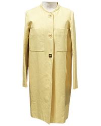 Chloé Leinen Mäntel - Gelb