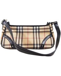Burberry Pochette \N en Toile Beige - Neutre