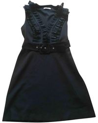 Sandro Black Polyester Dress