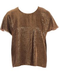 Lanvin Top in sintetico dorato \N - Marrone