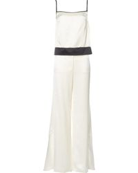Chanel Pantalones en seda crudo - Blanco