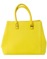 Victoria Beckham \n Yellow Leather Handbag