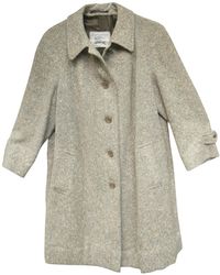 Burberry Tweed Coat - Grey