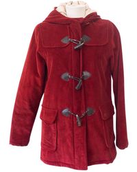 Burberry Red Cotton Coat