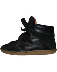 Sandro Amandine Leder Sneakers - Schwarz