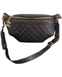 Chanel Leder Cross body tashe - Schwarz