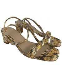 Sandro Leder Römersandalen - Mehrfarbig