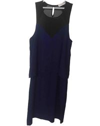 Sandro Midi kleid - Blau