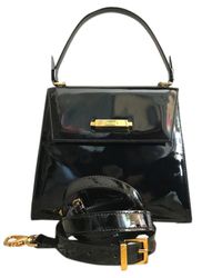 Céline Sac à main \N en Cuir verni Noir
