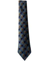 Hermès Corbatas en seda azul