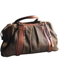Burberry Cloth Handbag - Brown