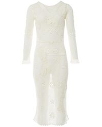 Maje Ecru Dress - Multicolour