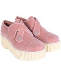 Chanel Derbis de Terciopelo - Rosa