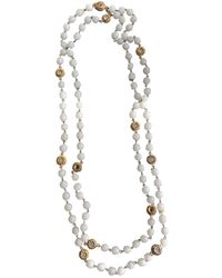 Chanel Collar largo CC - Blanco