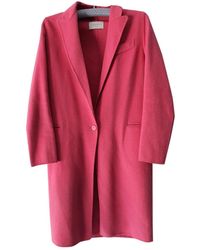 Sandro Pink Wool Coat