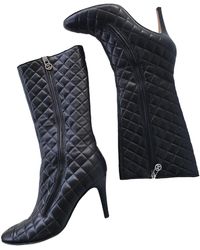Chanel Botas camperas de Cuero - Negro