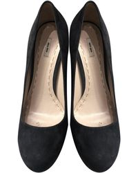 Miu Miu Scarpe col tacco in scamosciato grigio \N