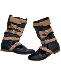 vivienne westwood green metallic boots